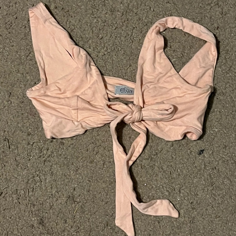 Oh Polly Blush Pink Crop Top